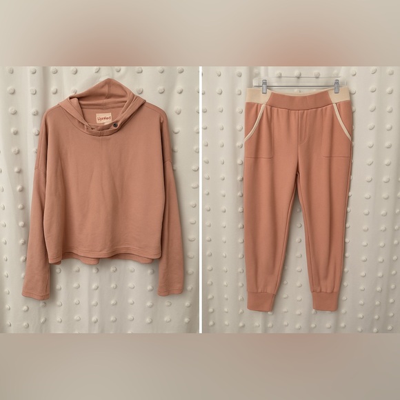 UpWest Pants - UpWest Blush Pink Lounge Set Super Soft Hoodie & Joggers L/XL